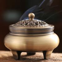 Traditional Ceramic Inserted Burner Incense Seat Brass plated for home and office & durable nickel lead & cadmium free Sold By PC