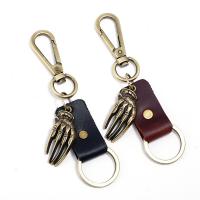 Zinc Alloy Key Clasp with PU Leather for man nickel lead & cadmium free Sold By PC