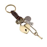 Zinc Alloy Key Lås, med PU, for mennesket, nikkel, bly & cadmium fri, 110x30mm, Solgt af PC