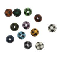 Abalorios de Madera, Esférico, más colores para la opción, 15x15x4mm, agujero:aproximado 4mm, Vendido por UD