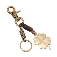 Zinc Alloy Key Clasp with PU Leather for man nickel lead & cadmium free Sold By PC