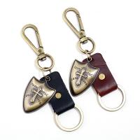 Zinc Alloy Key Clasp with PU Leather for man nickel lead & cadmium free Sold By PC