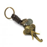 Zinc Alloy Key Lås, PU, med Zinc Alloy, forgyldt, mode smykker & for kvinde, 120x60mm, Solgt af PC