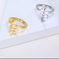 Stainless Steel Mandzsetta Finger Ring, divat ékszerek & különböző méretű a választás & a nő, több színt a választás, Által értékesített Strand