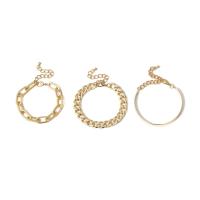 alluminio Bracciale Set, with 1.96 inch extender chain, placcato, 3 pezzi & per la donna, nessuno, 58mm, Lunghezza Appross. 6.2 pollice, Venduto da set