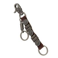 Zinc Alloy Key Lås, med PU, for mennesket, brun, nikkel, bly & cadmium fri, 200mm, Solgt af PC