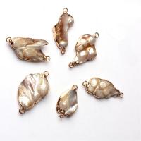 Pearl Shell Pakabutis, su Cinko lydinys, Bižuterijos & Baroko stiliaus & Pasidaryk pats, 10x10mm, Skylė:Apytiksliai 2mm, Pardavė PC