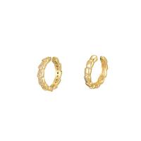 Trendy ear cuffs, Messing, gold plated, micro pave zirconia & voor vrouw, 15x3mm, Verkocht door pair