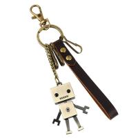 Zinc Alloy Key Clasp with PU Leather for man nickel lead & cadmium free Sold By PC