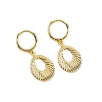 925 Sterling Sølv Huggie Hoop Drop Earring, forgyldt, for kvinde & hule, flere farver til valg, 11.60x29mm, Indvendig diameter:Ca. 9mm, Solgt af par