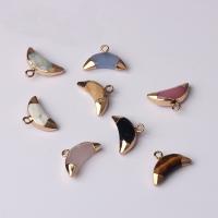 Gemstone Pendants Jewelry Natural Stone with Zinc Alloy fashion jewelry & DIY Sold By PC