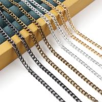 Aluminum Chains plated fashion jewelry & DIY & twist oval chain nickel lead & cadmium free Sold By Spool