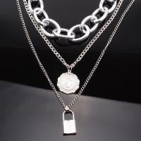 Multi Layer Necklace Zinc Alloy fashion jewelry & for woman nickel lead & cadmium free Sold By Strand