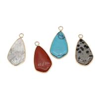 Gemstone Pendants Jewelry Brass with Gemstone Sold By PC