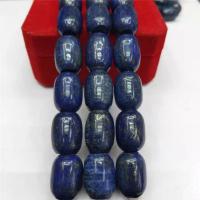 Lapis lazuli perle, Lazulit, Drum, uglađen, različite veličine za izbor, plav, Prodano Per Približno 15 inčni Strand