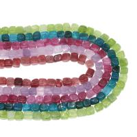 Agaat kralen, Square, DIY, meer kleuren voor de keuze, 13x11mm, Per verkocht 15 inch Strand