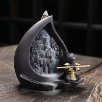 Backflow Incense Burner Purple Clay plated for home and office & durable Sold By PC