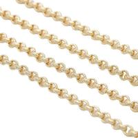 Brass Beading Chains gold color plated & rolo chain Sold By m