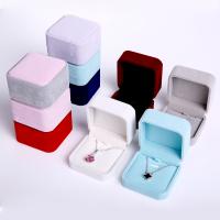 Velvet Pendant Box Velveteen Rectangle Sold By PC