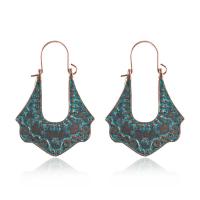 Zinc Alloy Korvakorut, Sinkkiseos, päällystetty, naiselle, enemmän värejä valinta, 49x34mm, Myymät Pair