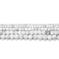 magnesit Bead, Runde, poleret, du kan DIY, hvid, 4mm,6mm,8mm,10mm,12mm, 62pc'er/Strand, Solgt Per 14 inch Strand