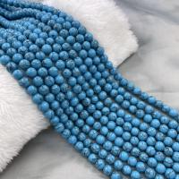 Turquoise Kralen, Synthetische Turquoise, Ronde, DIY, blauw, Per verkocht 38 cm Strand