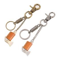 Zinc Alloy Key Clasp with PU Leather for man nickel lead & cadmium free Sold By PC