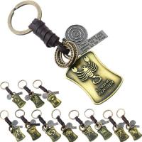 Zinc Alloy Key Clasp with PU Leather Unisex nickel lead & cadmium free Sold By PC