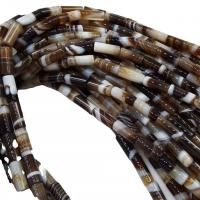 Naturlige Lace Agate perler, blonde agat, Kolonne, poleret, du kan DIY, flere farver til valg, uff085.5-6.5uff09*uff0815-17uff09mm, 25pc'er/Strand, Solgt af Strand