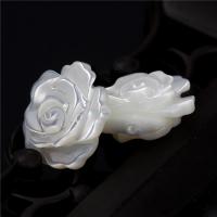 Natural White Shell Kralen, Rose, Gesneden, DIY & verschillende grootte voor keus, wit, Verkocht door PC