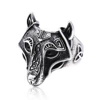 Acier titane bague, loup, Placage, normes différentes pour le choix & pour homme, Vendu par PC