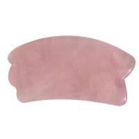 Rose Quartz Skrabning plade, poleret, Massage, lyserød, 110x60x9mm, Solgt af PC