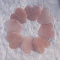 Rose Quartz Struganje ploča, Srce, uglađen, Masaža, roze, 72x72x7mm, Prodano By PC