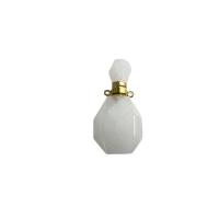 Bergkristal Parfum fles hanger, gepolijst, wit, 36x18x14mm, Verkocht door PC