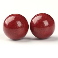 Cinnabar Beads Round DIY Sold By PC