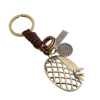 Zinc Alloy Key Clasp with PU Leather Unisex nickel lead & cadmium free Sold By PC