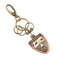 Zinc Alloy Key Clasp with PU Leather Unisex nickel lead & cadmium free Sold By PC