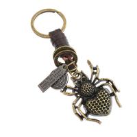 Zinc Alloy Key Lås, med PU, Spider, Unisex, nikkel, bly & cadmium fri, 110x30mm, Solgt af PC