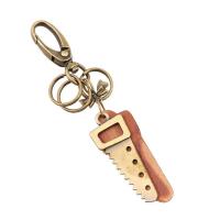 Zinc Alloy Key Clasp with PU Leather Unisex nickel lead & cadmium free Sold By PC