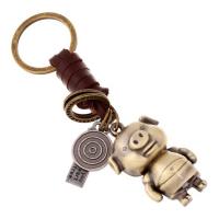 Zinc Alloy Key Lås, med PU, Pig, Unisex, nikkel, bly & cadmium fri, 115x30mm, Solgt af PC