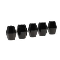 Natural Black Agaat kralen, Zwarte Agaat, Veelhoek, DIY, zwart, 21x15x15mm, Gat:Ca 2mm, Verkocht door PC