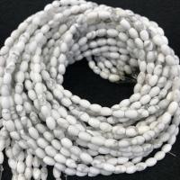 magnesiet Kraal, Drum, gepolijst, DIY, wit, 4x6mm, 67pC's/Strand, Per verkocht 38 cm Strand