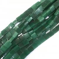 Aventurine Korálky, Zelená Aventurine, Náměstí, lesklý, DIY, zelený, 16mm, Cca 24PC/Strand, Prodáno za 38 cm Strand