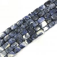 Perles en sodalite, rectangle, poli, DIY, bleu, 13x18mm, Environ 22PC/brin, Vendu par 38 cm brin