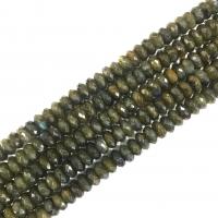 Labradorite Pärlor, Månsten, Abacus, polerad, DIY & fasetterad, grön, 12x6mm, Ca 63PC/Strand, Såld Per 38 cm Strand