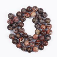 Leopard Skin Jasper Beads Natural Stone polished DIY Sold By Strand