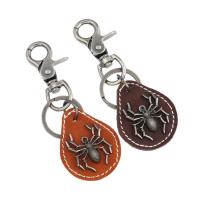 Zinc Alloy Key Clasp with PU Leather for man nickel lead & cadmium free Sold By PC