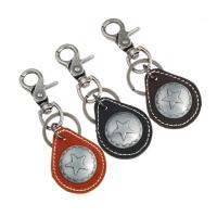 Zinc Alloy Key Clasp with PU Leather for man nickel lead & cadmium free Sold By PC