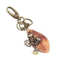 Zinc Alloy Key Clasp with PU Leather for man nickel lead & cadmium free Sold By PC