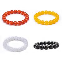 Achat Schmuck Armband, rund, unisex & Strahlenschutz, gemischte Farben, 10mm, Länge 19 cm, verkauft von PC